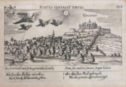 Daniel MEISNER (1585-1625), Kupferstich, ca. 1623, "Fortes generant fortes", Stadtansicht von