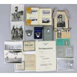 Luftwaffe, Auszeichnungs- und Papiernachlass des Leutnant Robert Gessner, Bruder des
