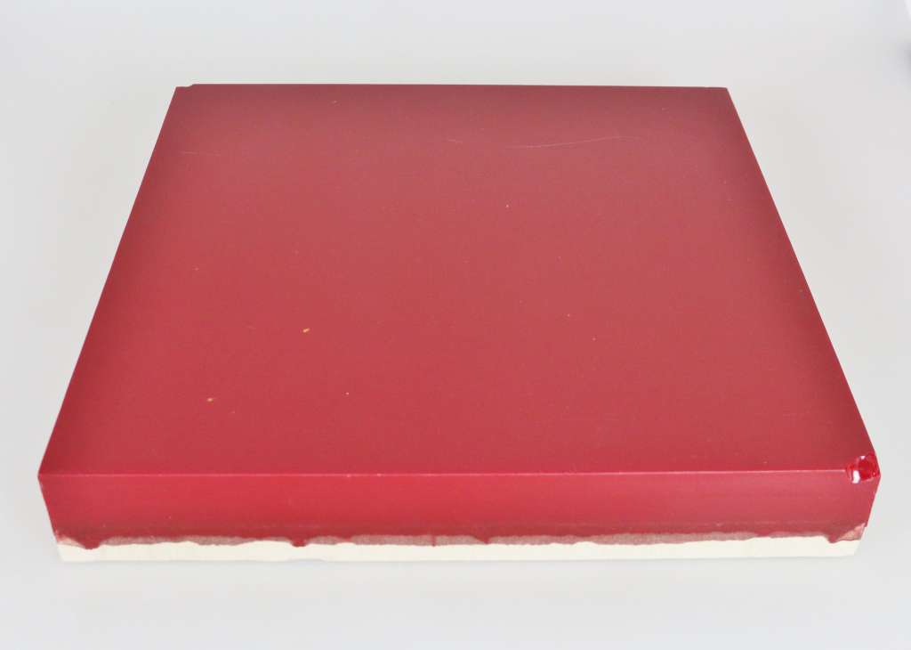 Herbert HAMAK (1952), ohne Titel, Werknummer C 301 N, Kunstharz auf Leinwand, rot, Maße: 60 x 60 x - Image 2 of 6