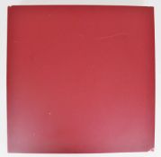Herbert HAMAK (1952), ohne Titel, Werknummer C 301 N, Kunstharz auf Leinwand, rot, Maße: 60 x 60 x