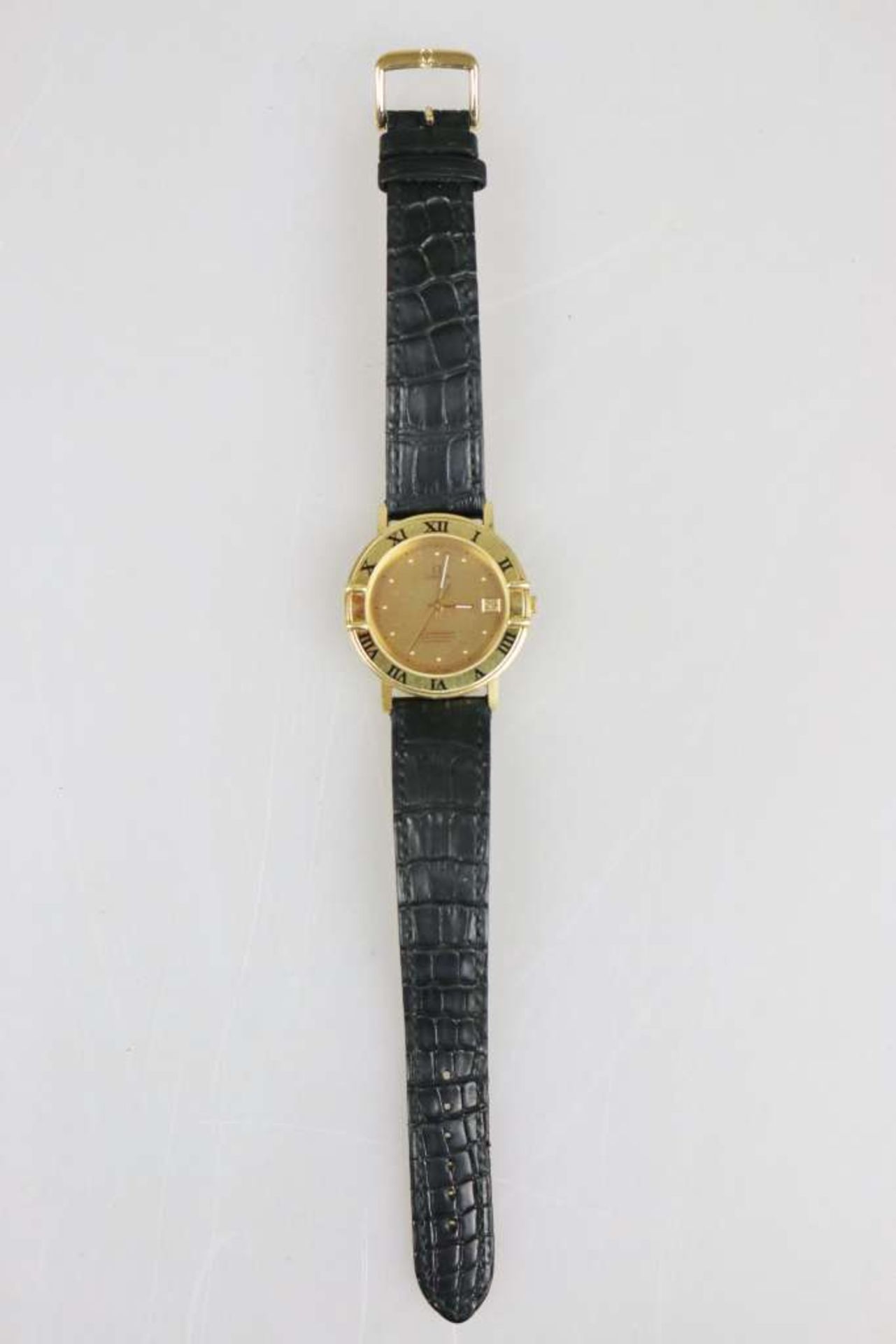 Omega Constellation mit Glasboden, Herrenarmbanduhr in 18 K Gelbgold, Werknummer 4954018, - Bild 2 aus 5