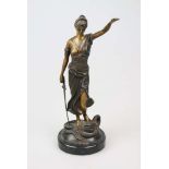 Bronzeskulptur "Justitia", Allegorie der Gerechtigkeit, Plastik nach Alois MAYER (1855-1939), 2.