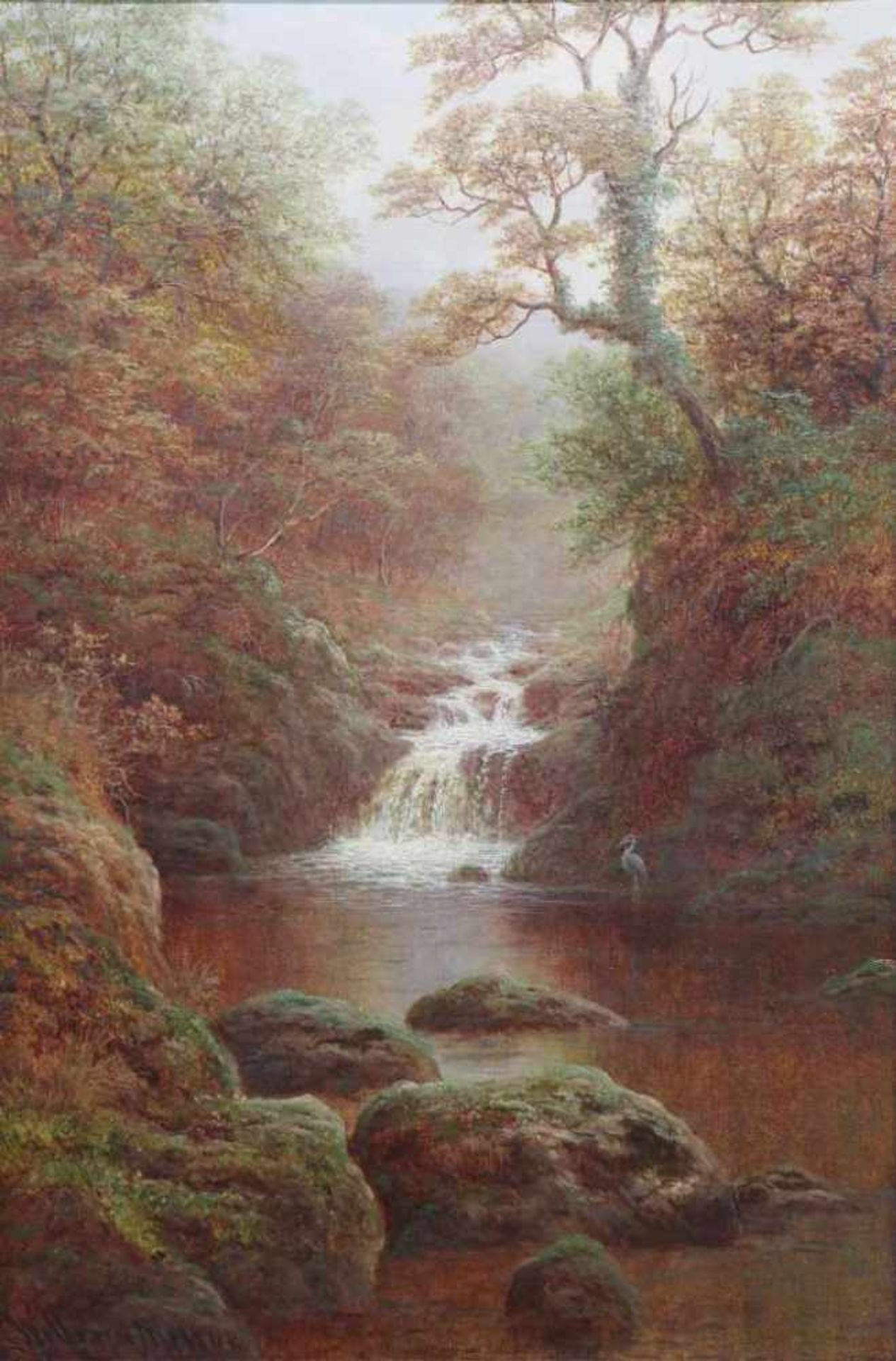 William MELLOR (1851-1931), Scandale Ghyll, Near Ambleside, Westmoreland, Öl auf Leinwand, u.re.