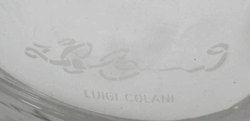 Glas-Ziervase, neuzeitlich, Entw.: Luigi Colani, farbloses Kristallglas, tiefes, geschweiftes - Image 2 of 3