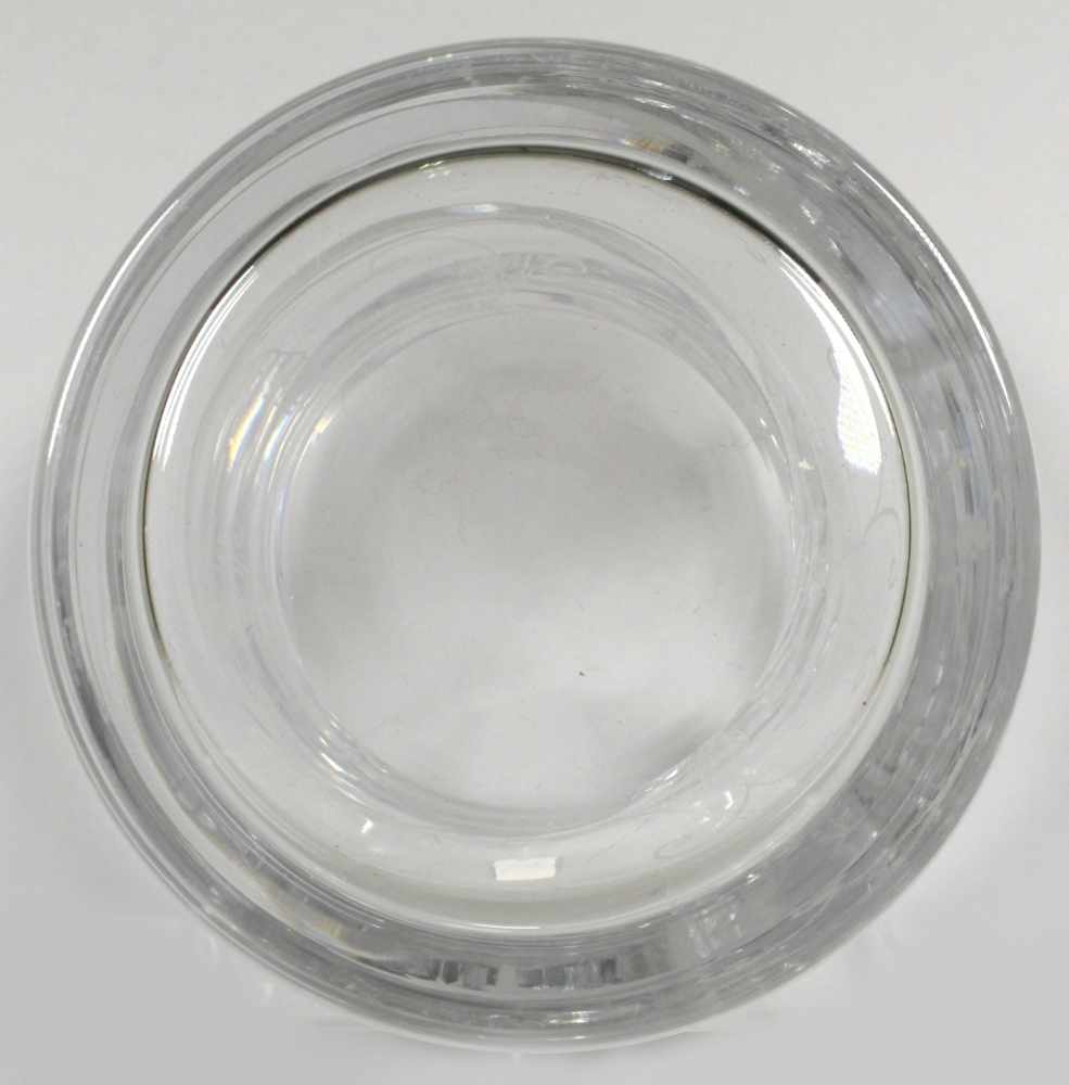 Glas-Ziervase, neuzeitlich, Entw.: Luigi Colani, farbloses Kristallglas, tiefes, geschweiftes - Image 3 of 3