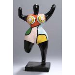 Pappmaché-Figur, "Nana", in der Art von Niki de Saint Phalle, 70er Jahre, plastisch abstrakte,