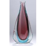 Glas-Ziervase, "Sommerso", Murano, Seguso Vetri d'Arte, 50er Jahre, Entw.: wohl Flavio Poli,