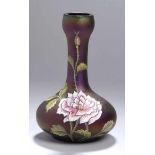 Glas-Ziervase, Glashüttenwerke Buchenau, Ferdinad von Poschinger, um 1900, runder Stand,