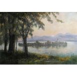 Herbert, L., Maler 1. Hälfte 20. Jh. "Chiemsee mit Blick auf die Fraueninsel", sign., Öl/Lw., 70 x