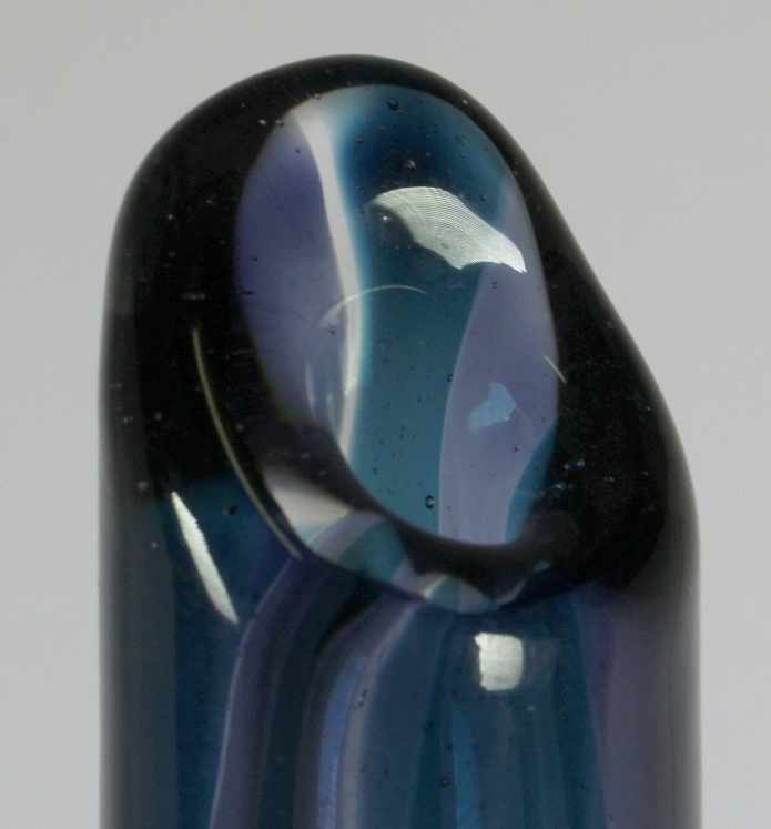 Glas-Ziervase, Murano, 50/60er Jahre, runder Stand, sich im Ansatz vorwölbender, nach oben - Image 3 of 4