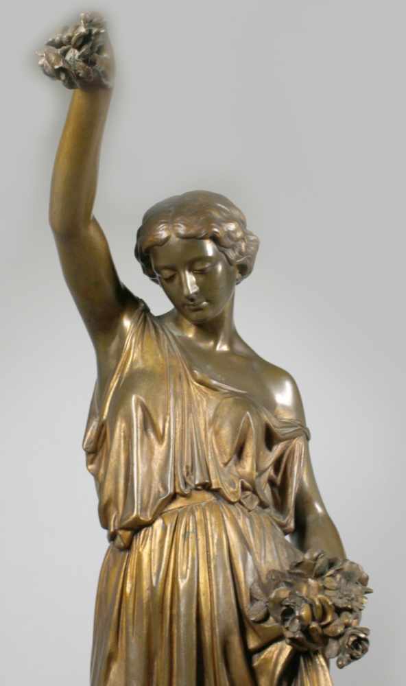 Bronze-Plastik, "Flora", Millet, Aimé, Paris 1814 - 1891 ebenda, vollplastische, stehende - Image 2 of 4