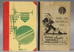 2 Bücher, Jahr- und Liederbuch 1925, Große Kölner Karnevalsgesellschaft e.V. 1925 und Kölner