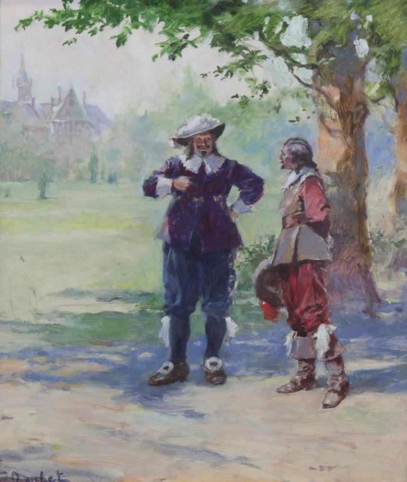 Roybet, Ferdinand (1840 Uzès - 1920 Paris, Schüler von Vibert, Bildnis-, Genremaler und Radierer,