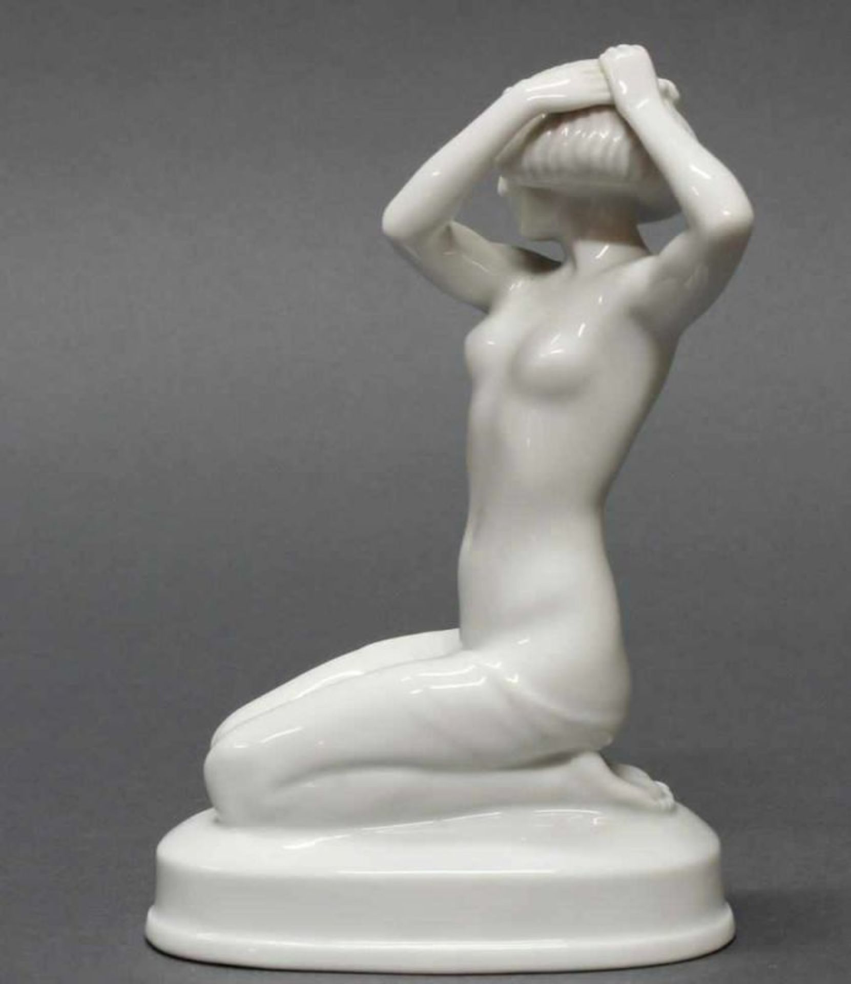 Porzellanfigur, "Ariadne", Rosenthal, Modellnummer K. 346, Weißporzellan, Modellentwurf von Albert - Image 2 of 2