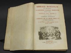 "Missale Romanum. Ex Decreto Sacrosancti Concilii Tridentini restitutum S. Pii Quinti jussu