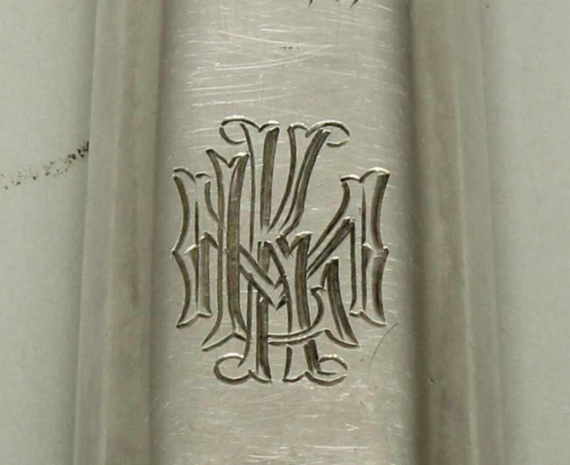 Fischheber, Silber 84er, Moskau, 1870, Stadtmarke, Beschaumarke, Meistermarke M.K, Laffe à jour - Bild 3 aus 3