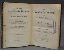 Dr. B.A. Erdmann: Die Anwendung der Elektricität in der praktischen Medicin, Leipzig 1860,