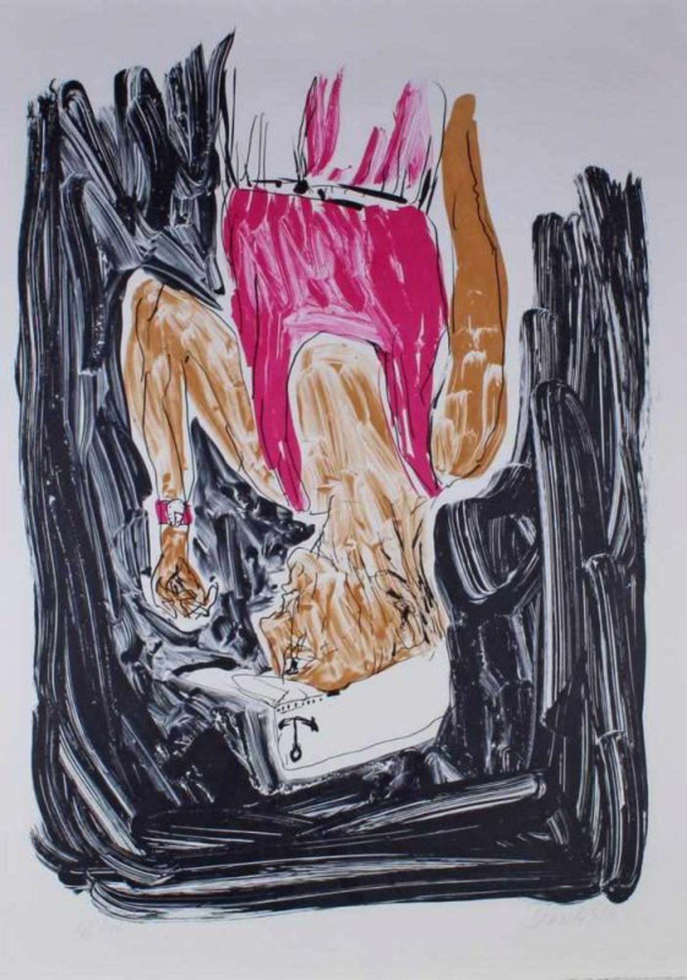 Baselitz, Georg (geb. 1938 Deutschbaselitz, bedeutender deutscher Maler, Bildhauer und Grafiker),