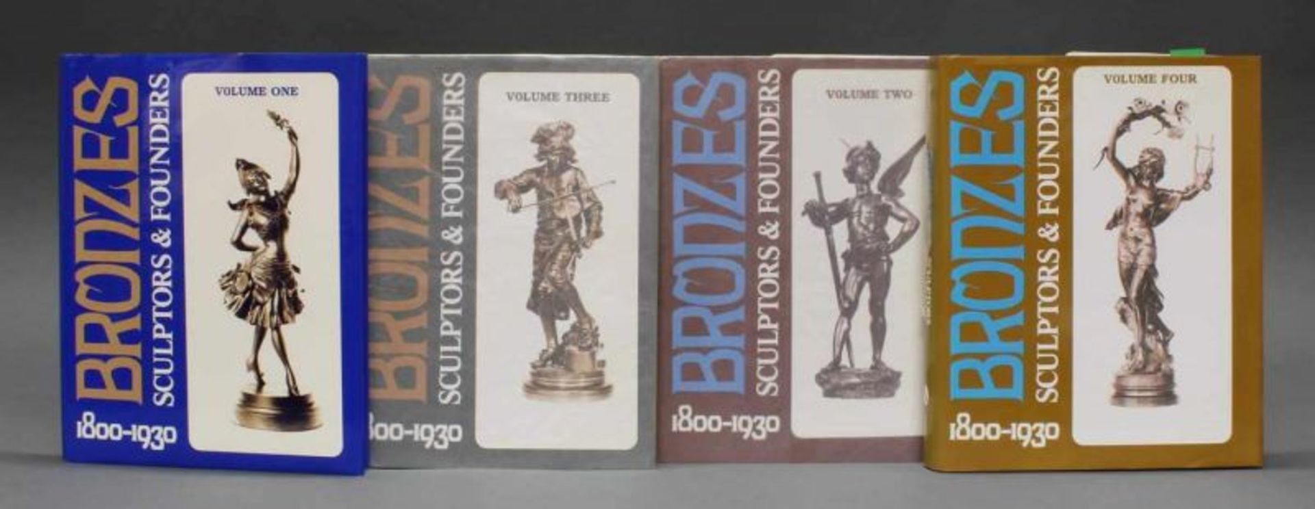 4 Bände, Harold Berman, "Bronzes Sculptors & Founders 1800-1930", Vol. 1-4, Schiffer Publishing