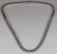 Collier, WG 750, 57 Brillanten zus. ca. 5.0 ct., etwa tw/si, 83.99 g 21.01 % buyer's premium on