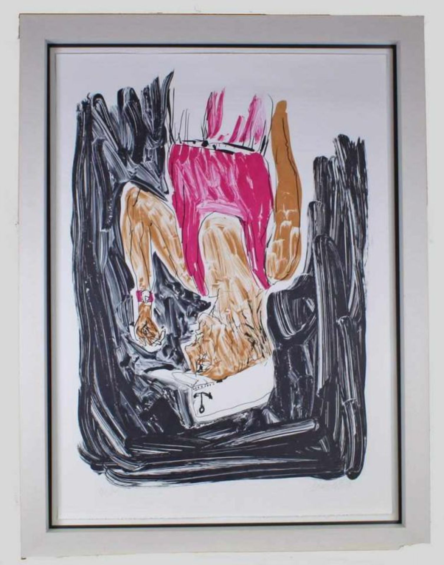 Baselitz, Georg (geb. 1938 Deutschbaselitz, bedeutender deutscher Maler, Bildhauer und Grafiker), - Bild 2 aus 3