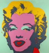 Warhol, Andy (1928 Pittsburgh - 1987 New York), 2 Farbserigrafien, "Marilyn Monroe", verso