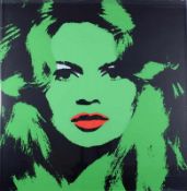 Warhol, Andy (1928 Pittsburgh - 1987 New York), nach, Farbdruck, "Brigitte Bardot", ca. 90 x 90