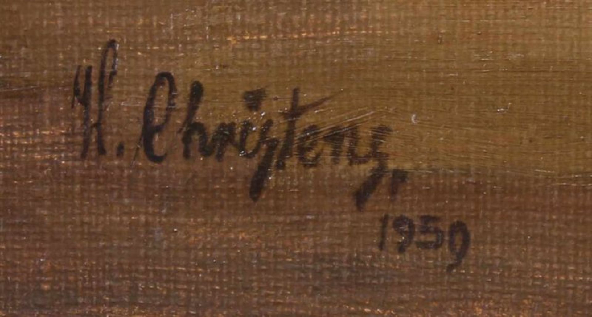 Christens, Wilhelm (1878 Düsseldorf - 1964, Schüler der Kunstgewerbeschule in Karlsruhe und KA - Image 2 of 3