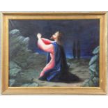 Bauernfeind, Moritz (Wien 1870 - 1947 Großvolderberg/Tirol) attr. Gemälde, Öl auf Leinwand, Christus