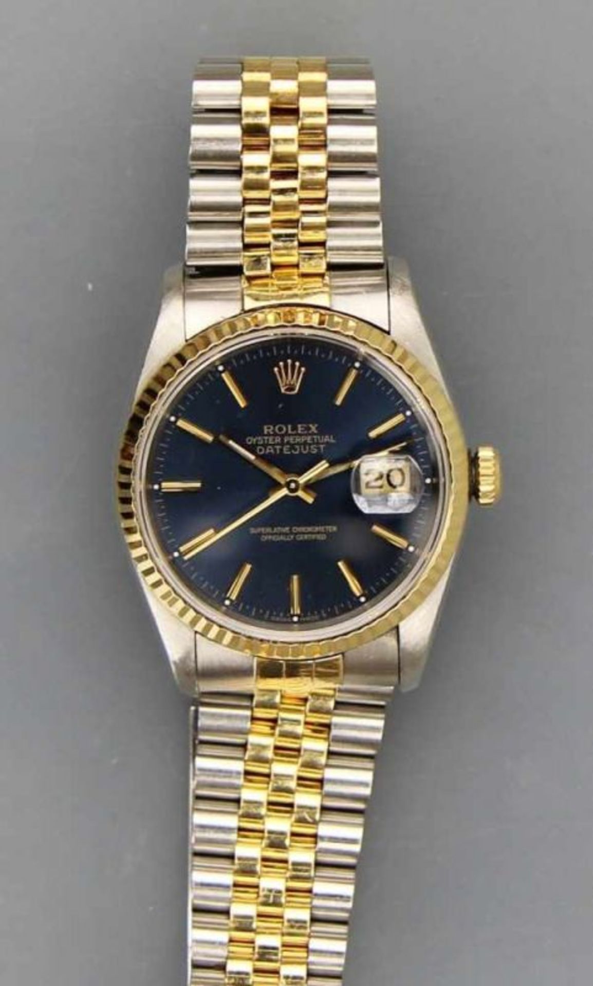 HAU "Rolex Oyster Perpetual Datejust Superlative Chronometer" Gehäuse und Band Stahl und Gelbgold