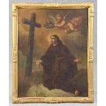 Deutscher Maler des 18./19. Jhd. Gemälde "Der Heilige Aloisius von Gonzaga", Öl auf Leinwand, der