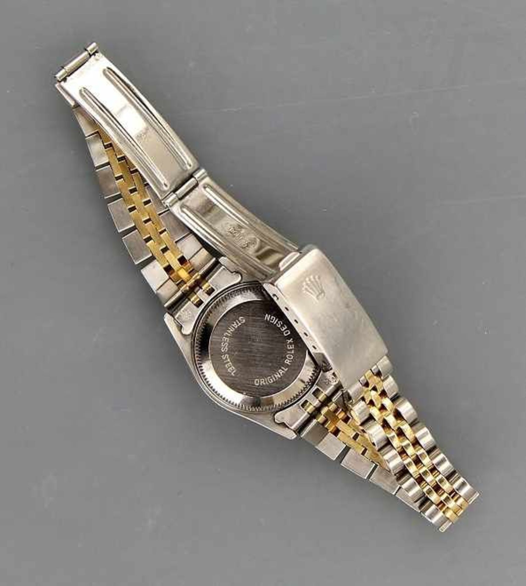 DAU "Rolex Oyster Perpetual Date Superlative Chronometer" Gehäuse und Band Stahl und Gelbgold 18kt., - Image 3 of 3