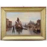 Kaufmann, Karl (Neuplachowitz 1843 - 1905 Wien) Gemälde "Canale Grande in Venedig", Öl auf Leinwand,