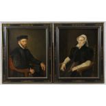 Mor van Dashorst, Antonis (Utrecht 1512/20 - 1576/77 Antwerpen) nach Paar Portraitgemälde "Sir