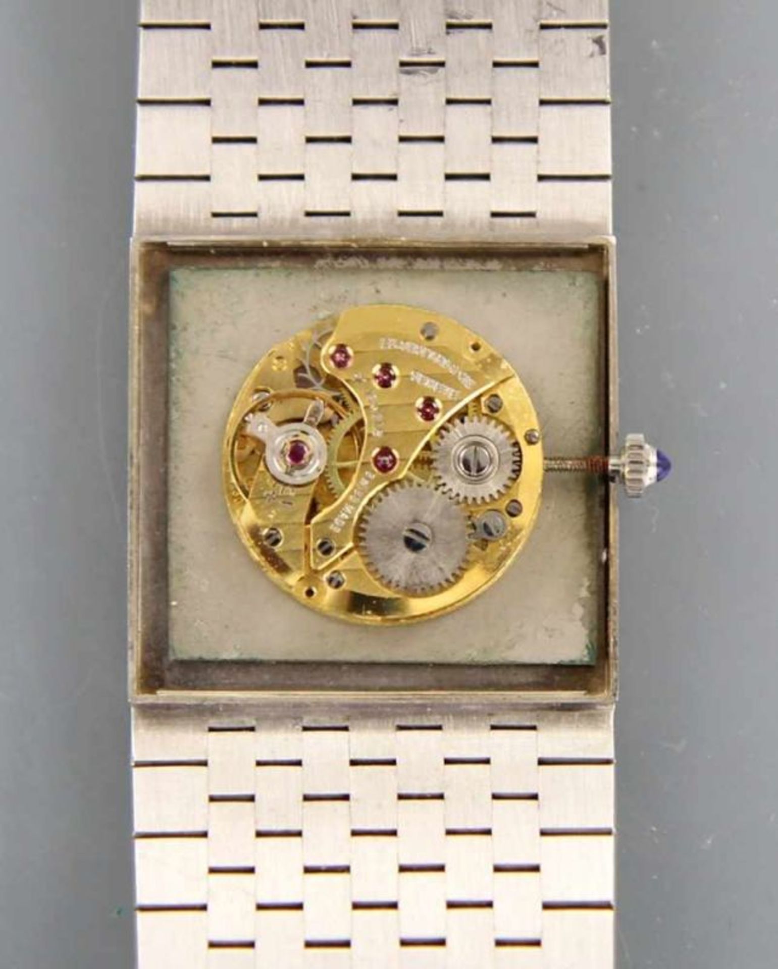 HAU "Chopard Automatik" Gehäuse und Band Weißgold 18kt, quadratisches Gehäuse mit schmaler - Image 6 of 7