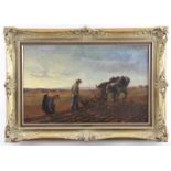 Frére, Charles-Édouard (Paris 1837 - 1894 Écouen) Gemälde, Öl auf Leinwand, junges Bauernpaar beim
