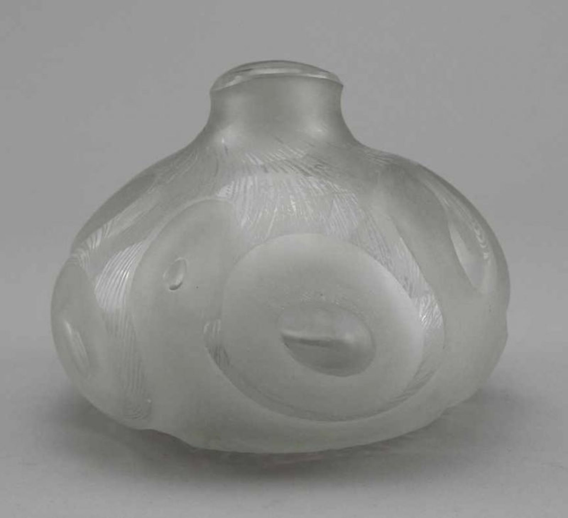 Model, Hanns (Weinhübel bei Görlitz 1908 - 1983 Stuttgart) Vase, massives farbloses Glas