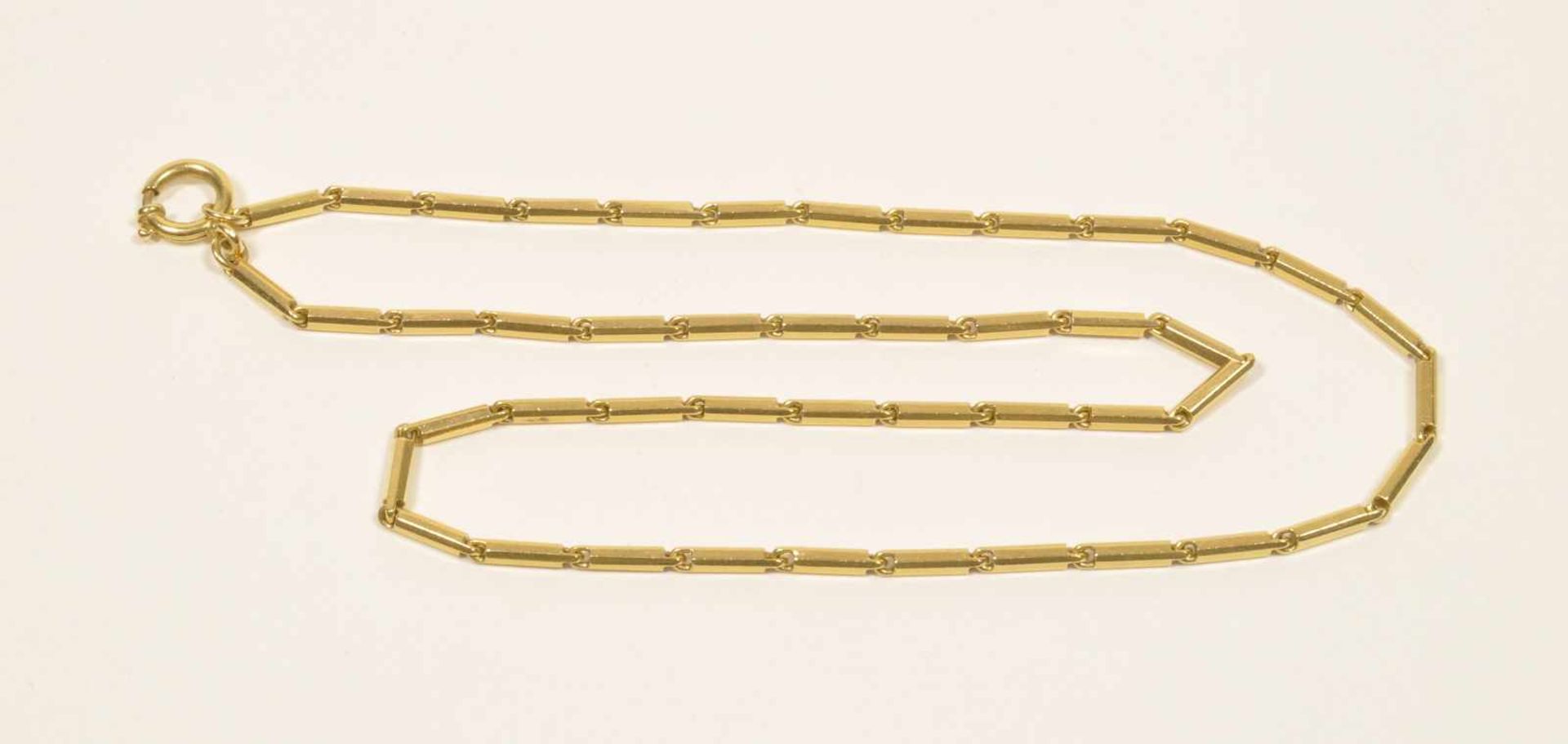 Halskette 14 Karat Gelbgold, Gewicht 19,0 g, L. 41,5 cm