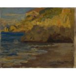 Pirkardt, Ernst (1876 - 1931) "Bei Viro Equense", Öl auf Lw auf Malkarton, 21,5 x 26,5 cm,