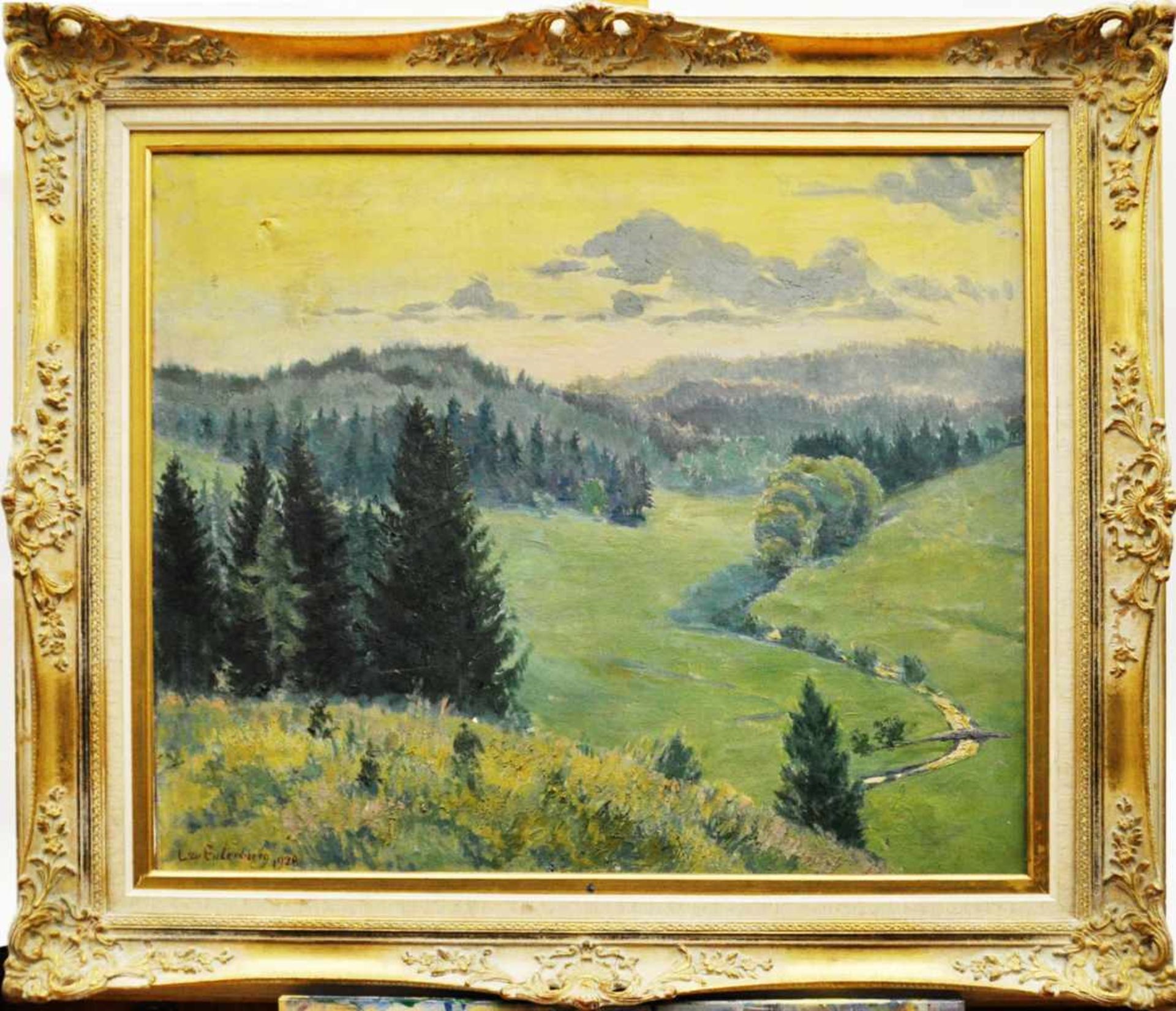 zu Eulenburg, l., Deutschland um 1920"Waldlandschaft", Öl auf Lw, 65 x 75 cm, links unten signiert