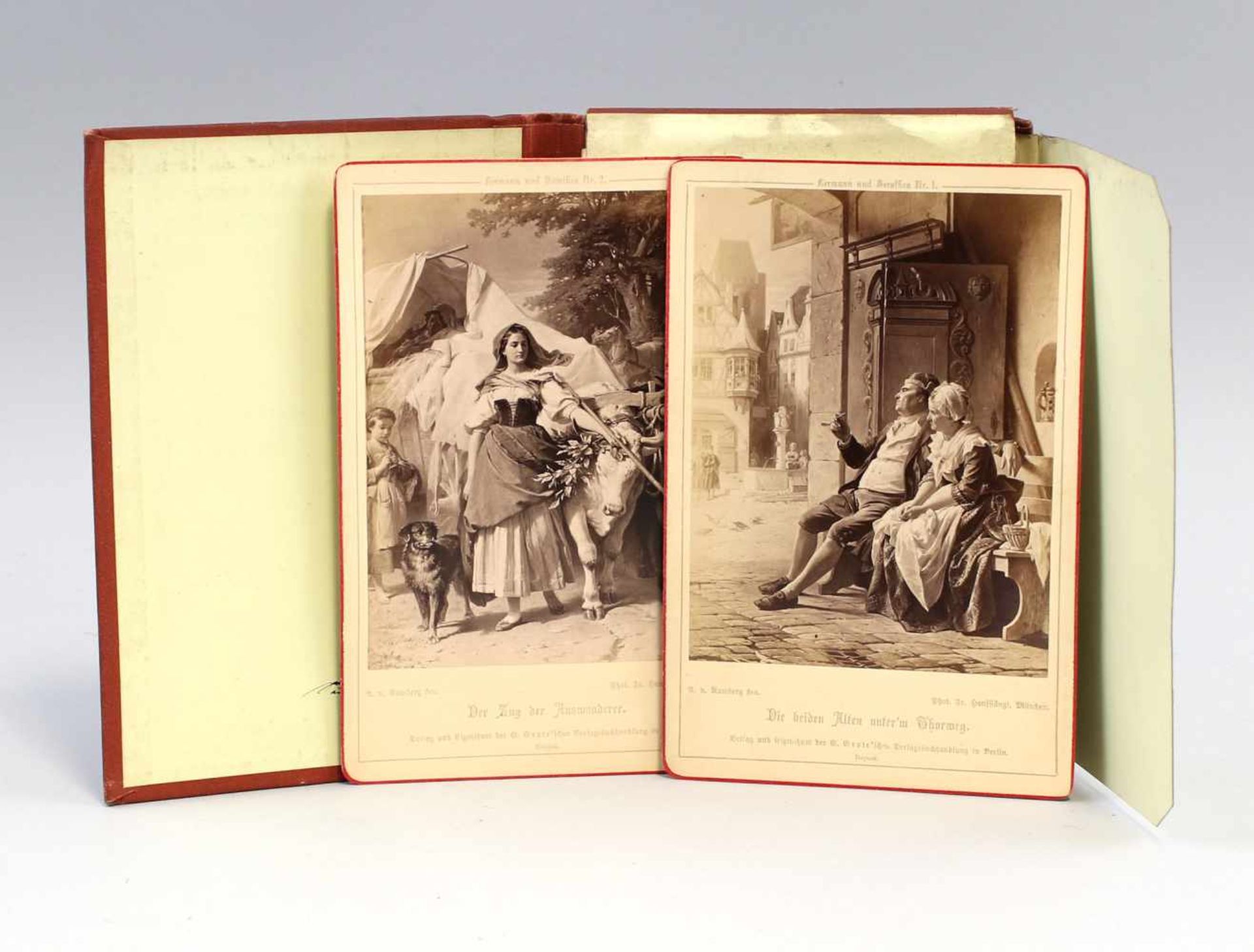 Ramberg, Hermann und Dorothea in 8 Bildern 1876von Arthur Freiherr von Ramberg nach den Original- - Bild 2 aus 2