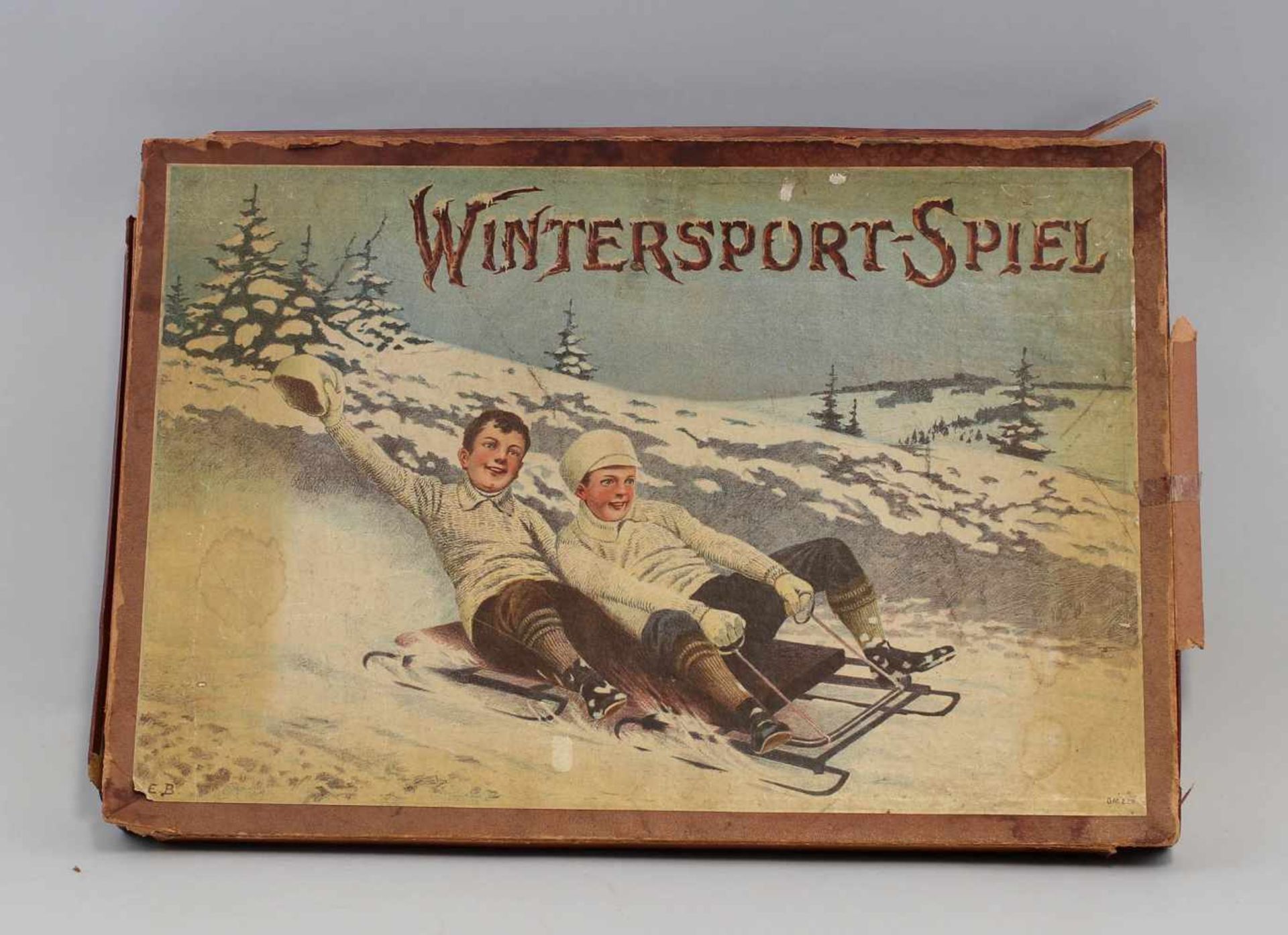 Ravensburger Wintersportspiel um 1910Ravensburger O.L. 229 (ca. 1910), inkl. Spielbrett,