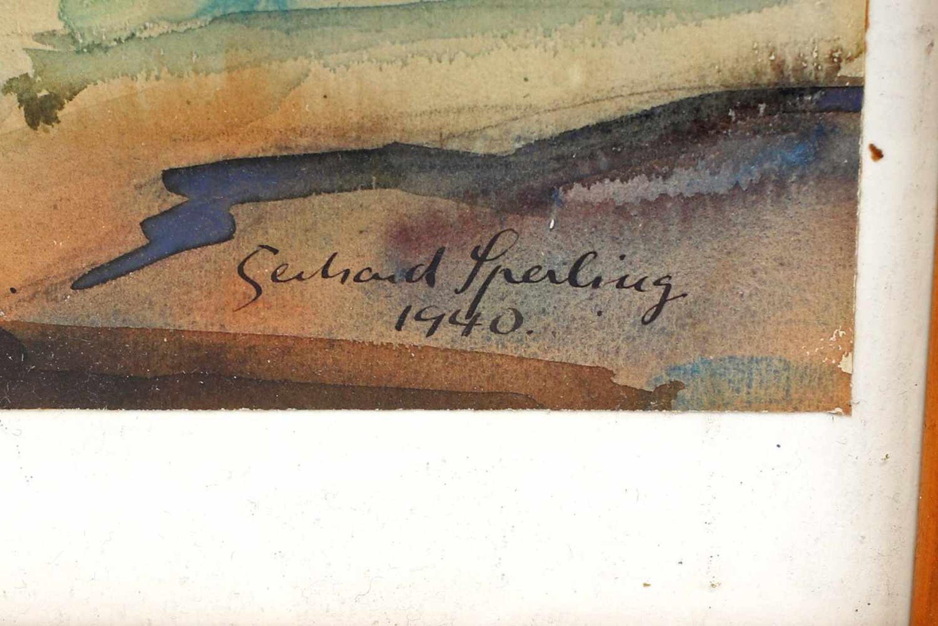 Sperling, Blumenre. u. sign. "Gerhard Sperling" u. dat. 1940, verz. in artprice.com, 1908-1975, - Bild 2 aus 2