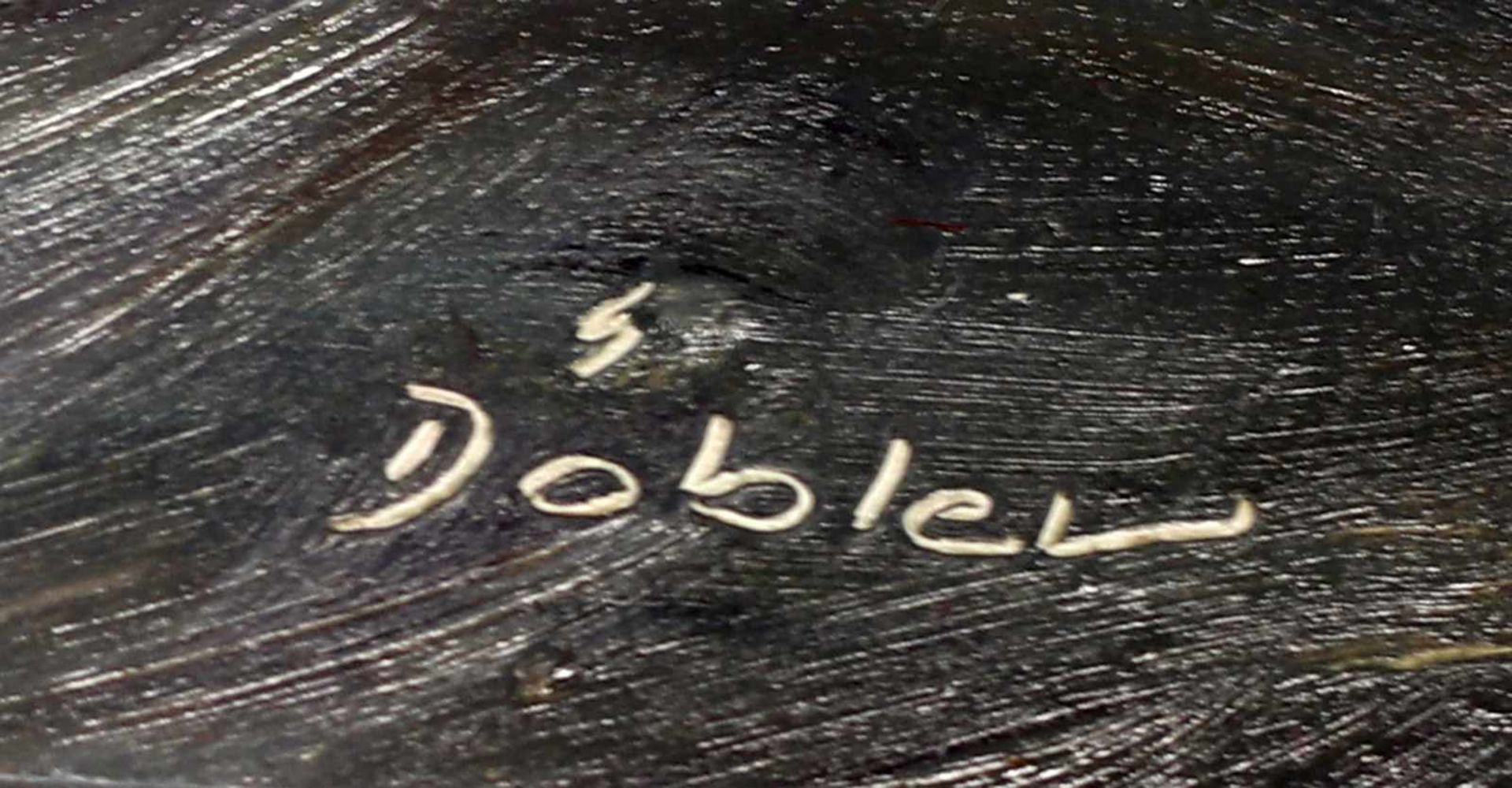 Döbler, Gänsere. u. sign. "Döbler", Erich Döbler, verz. in artprice.com, 1920-2014, dt. Maler, - Bild 2 aus 2