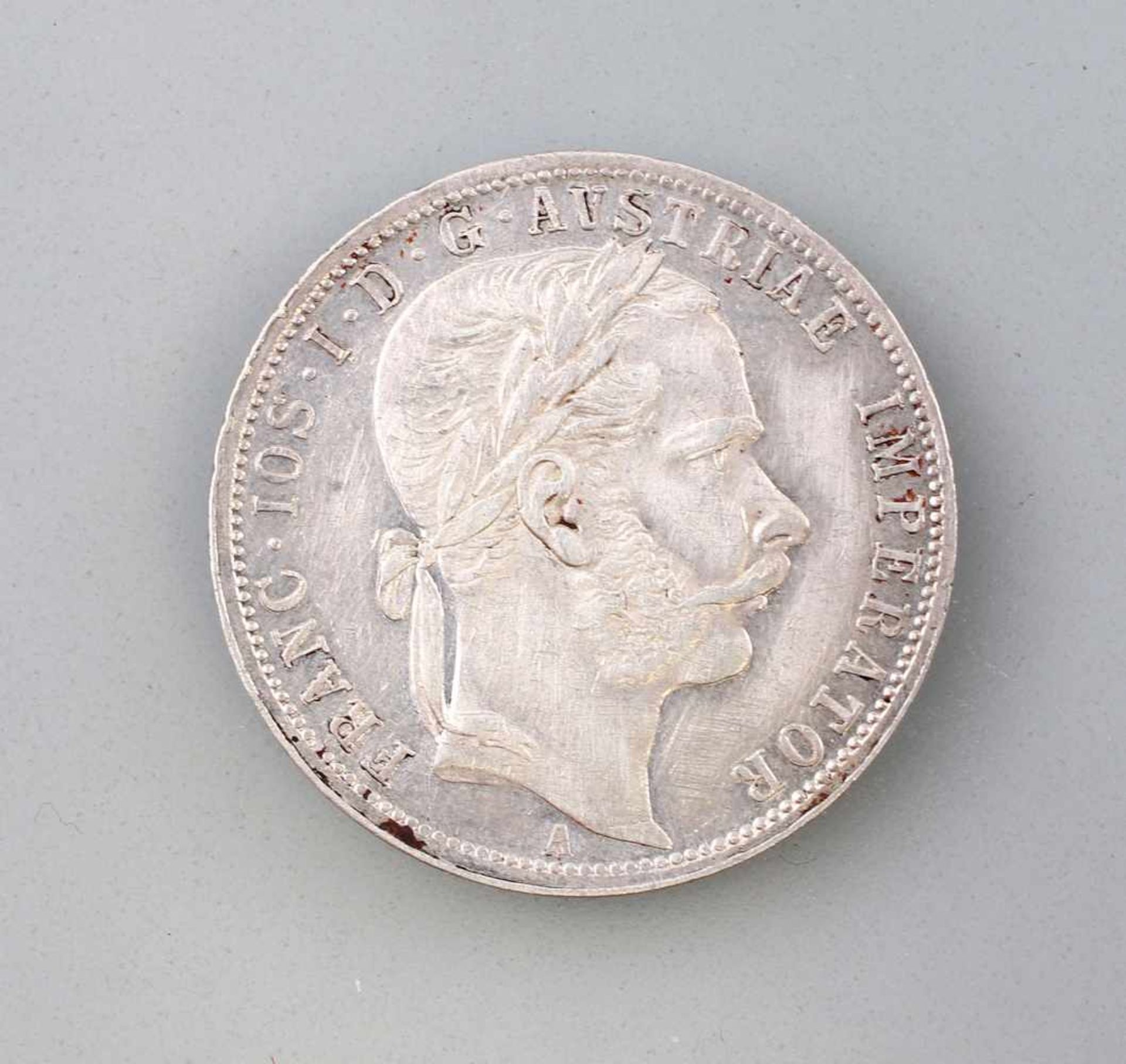 1 Florin 1866 Silber-Münze Franz Joseph I Österreich900er Silber, ca. 12 g, Zustand vz