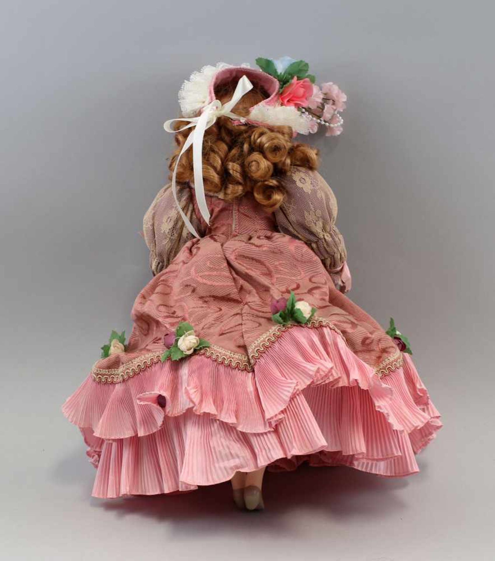 Künstlerpuppe Porzellankopf Victorian Dollunbespielt, aus Sammlungsauflösung, H 38 cm - Bild 3 aus 5