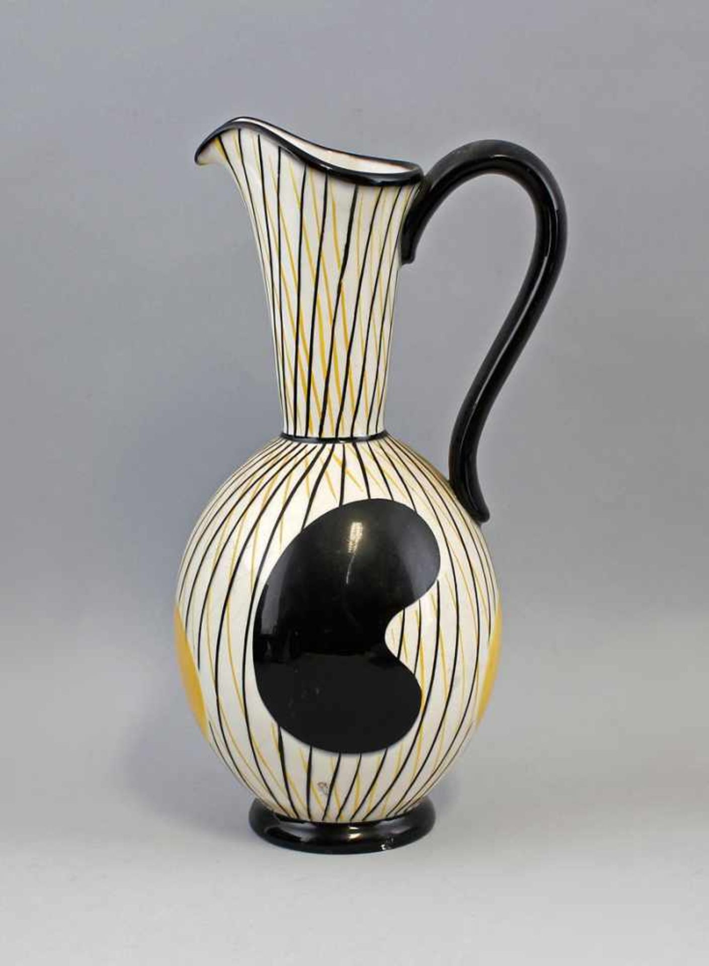 Krugvase Schramberg "Hawaii".1954-55, gemarkt "SMF". Schramberger Majolika Fabrik, Mod.-Nr. 4692,