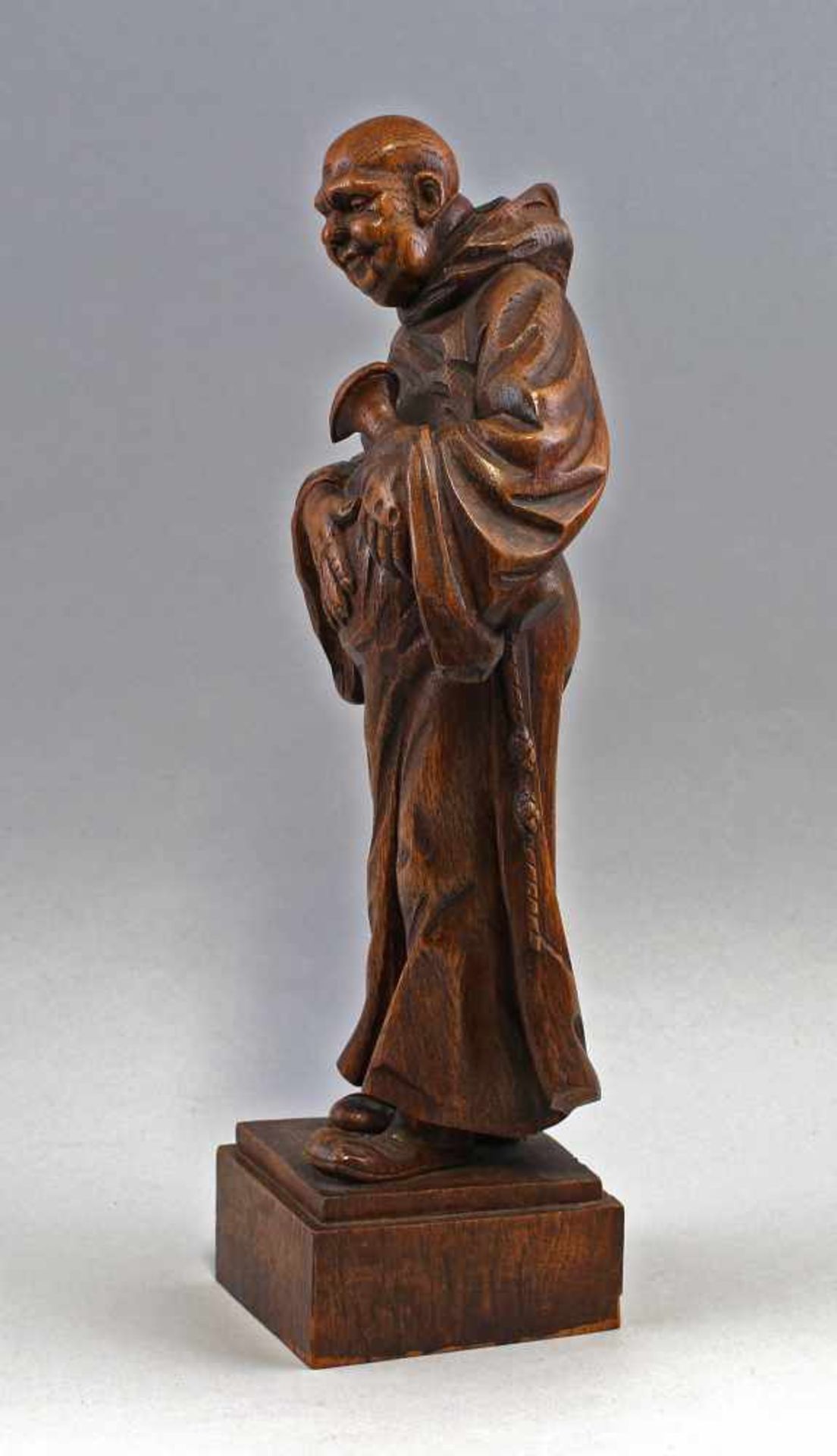 Skulptur Spanischer Mönch20. Jh., Herkunft: Manila, Philippinen (Angabe des Einlieferers), - Bild 2 aus 2