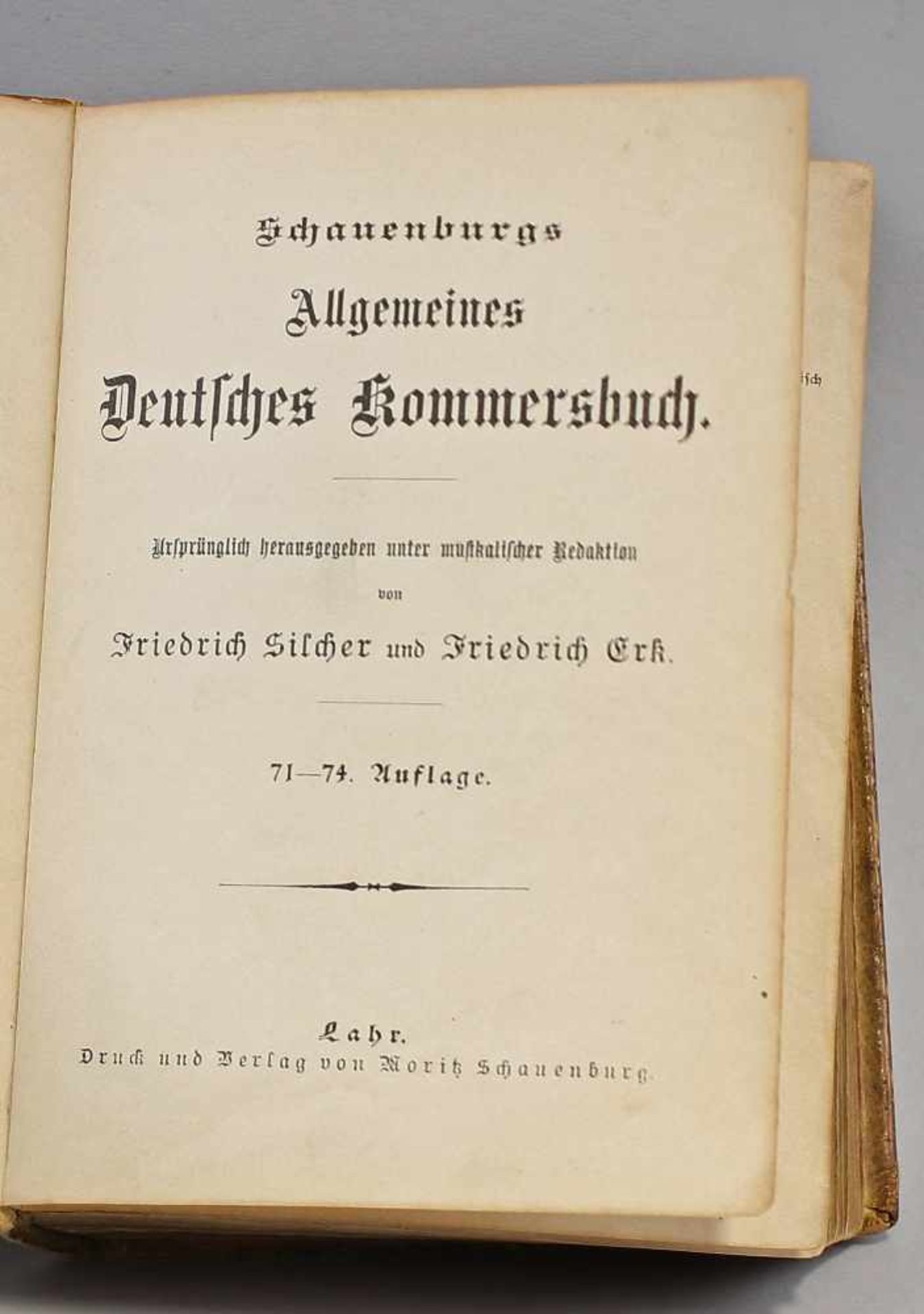 Kommersbuch Turnerschaft Saxo-Hansea Leipzig um 1910Schauenburgs Allgemeines Deutsches - Bild 3 aus 3