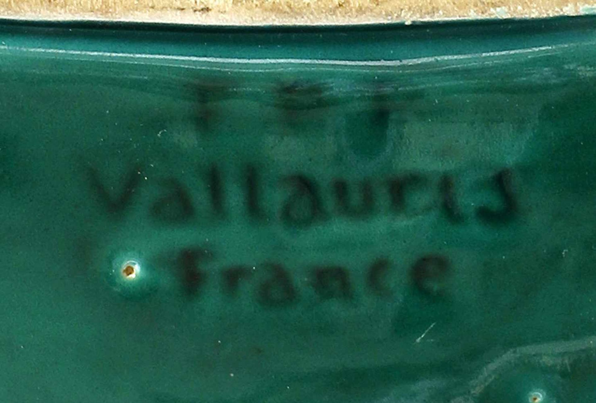 Platte Vallauris.gemarkt Vallauris, Faiences Poteries Provencales, 50er Jahre, Frankreich, heller - Image 2 of 2